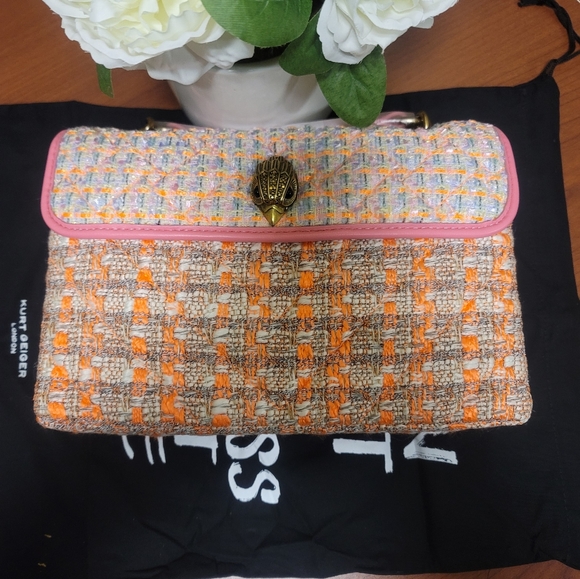 Kensington Tweed Convertible Shoulder Bag Kurt Geiger London - Picture 9 of 12